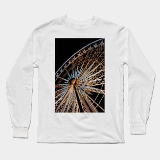 Colourful Ferris Wheel at Night, Niagara Long Sleeve T-Shirt